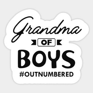 Grandma of boys #outnumbered Sticker